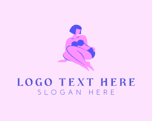 Sitting Bikini Lady logo