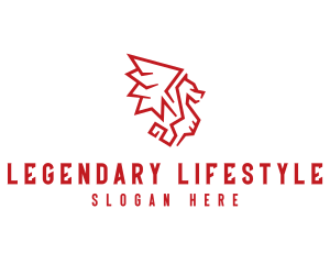 Beast Dragon Character logo