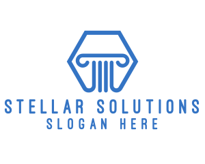 Financing Pillar Column logo design