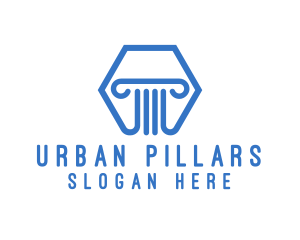 Financing Pillar Column logo design