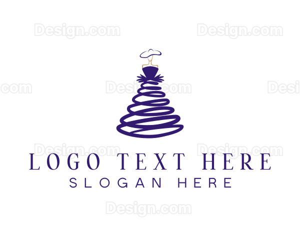 Fashion Gown Model Logo