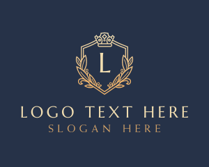 Luxury Shield Crown Logo