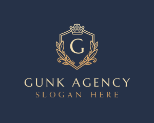 Luxury Shield Crown logo design