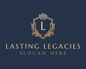 Luxury Shield Crown logo design