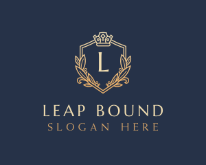 Luxury Shield Crown logo design