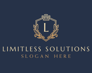 Luxury Shield Crown logo design