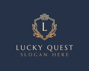 Luxury Shield Crown logo design