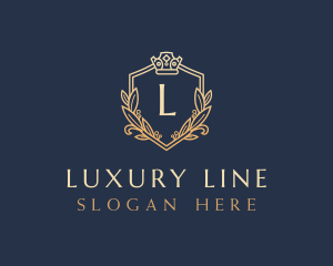 Luxury Shield Crown logo design