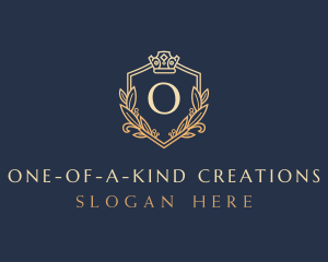 Luxury Shield Crown logo design