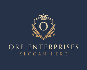 Luxury Shield Crown logo design