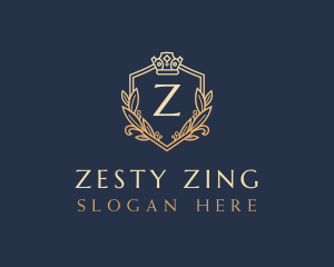 Luxury Shield Crown logo design