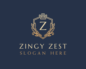 Luxury Shield Crown logo design