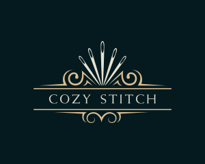 Needle Seamstress Stitching logo design