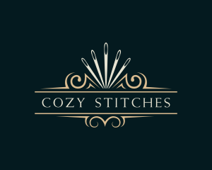 Needle Seamstress Stitching logo design