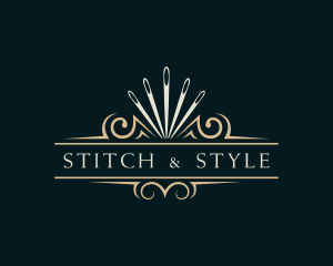 Needle Seamstress Stitching logo design