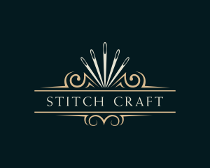 Needle Seamstress Stitching logo design