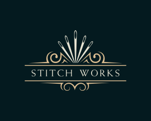 Needle Seamstress Stitching logo design