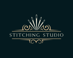 Needle Seamstress Stitching logo