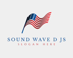 USA American Flag logo design