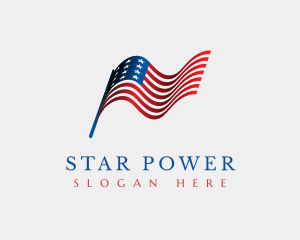 USA American Flag logo design