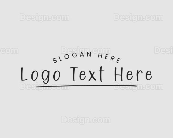 Handwriting Business Brand Logo