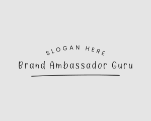 Handwriting Business Brand logo design