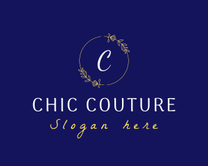 Elegant Wreath Lifestyle Boutique logo design