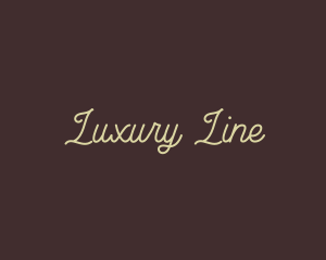 Elegant Cursive Calligraphy logo design