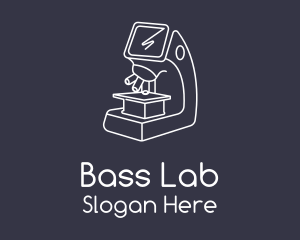 Science Microscope Laboratory logo design