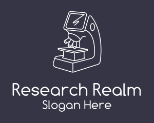 Science Microscope Laboratory logo