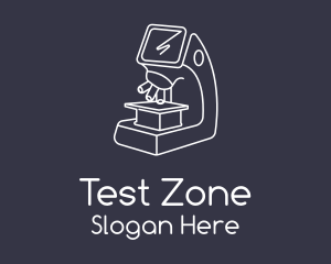 Science Microscope Laboratory logo design