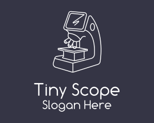 Science Microscope Laboratory logo design