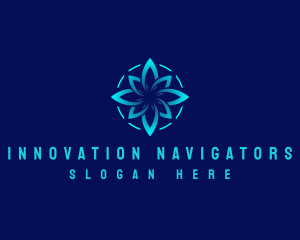 Compass Star Navigation logo design