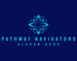 Compass Star Navigation logo design