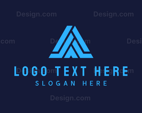 Modern Letter A Tech Business Logo