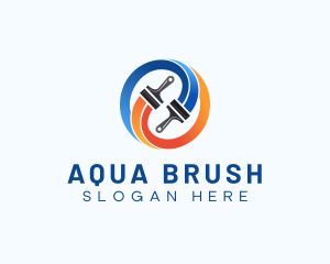 Paint Brush Renovation logo design