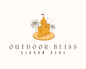 Resort Sand Castle logo design