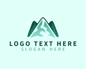 Slope - Alpine Mountain Summit logo design