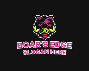 Wild Boar Animal logo