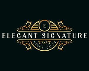 Elegant Luxury Ornament logo design