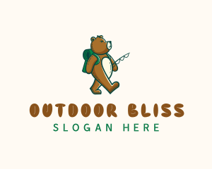 Fishing Scout Bear logo design