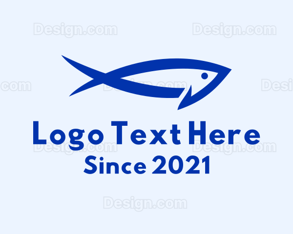 Minimalist Tuna Fish Logo