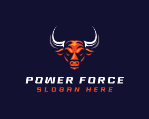 Bull Horn Strong logo design