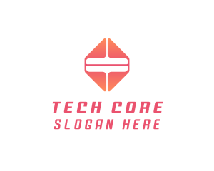 Tech Equal Sign logo design