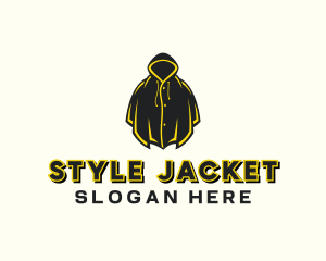 Raincoat Hoodie Jacket logo design