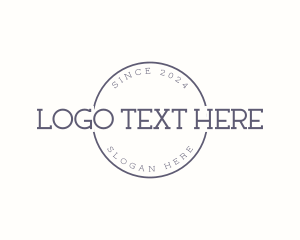 Elegant Circle Cursive logo