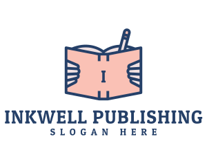 Writer Book Publisher logo design