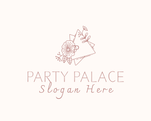 Flower Wreath Wedding Planner Logo