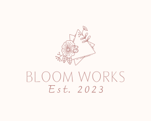 Flower Wreath Wedding Planner logo design