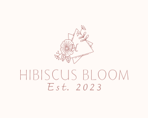 Flower Wreath Wedding Planner logo design